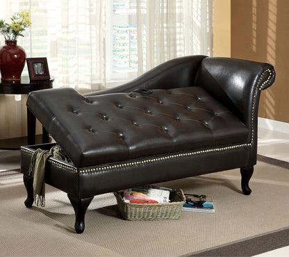 Lakeport - Storage Chaise - Black