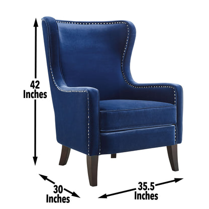 Rosco - Velvet Wingback Chair