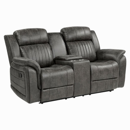 Centeroak - Double Reclining Loveseat With Center Console