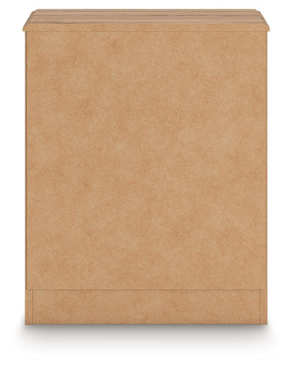 Galletyn - One Drawer Night Stand - Warm Brown