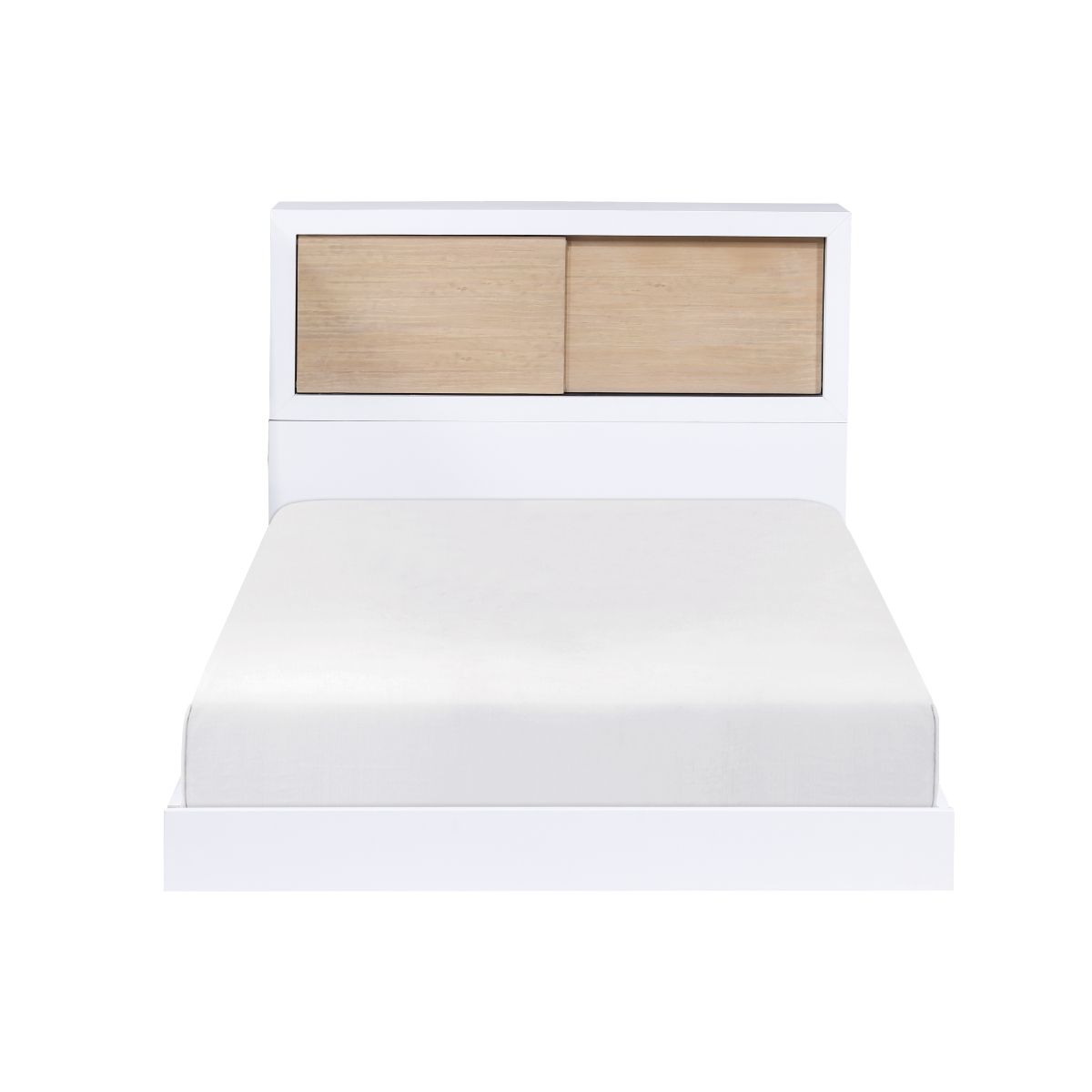 Asker - Twin Bookcase Bed - White