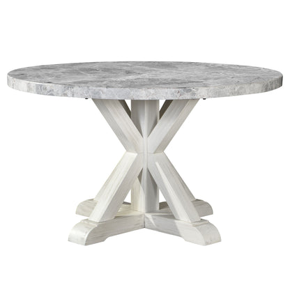 Canova - Round Marble Top Table - Gray