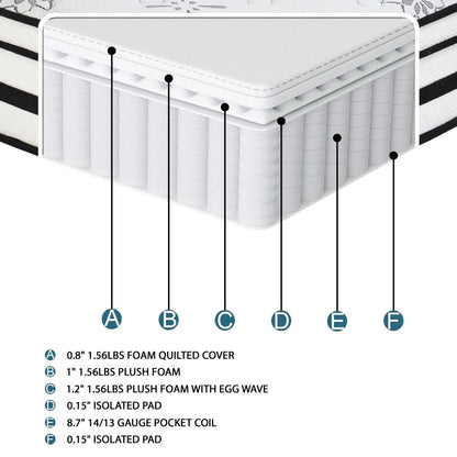 Vela - 12" Hybrid Mattress