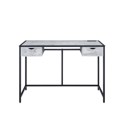 Wearn - Writing Desk - Weathered Gray & Black Finish