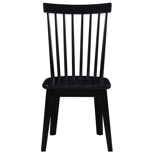 Vaughn - Shaker Spindle Dining Chair (Set of 2) - Black