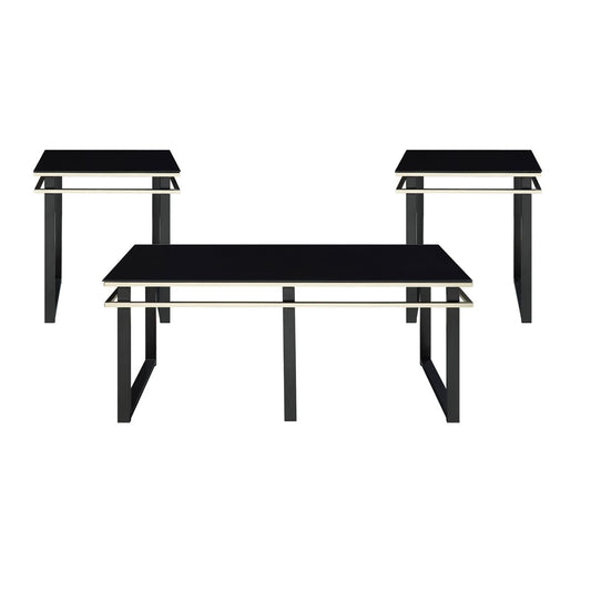 Zamir - 3 Piece Pack Occasional Set - Black