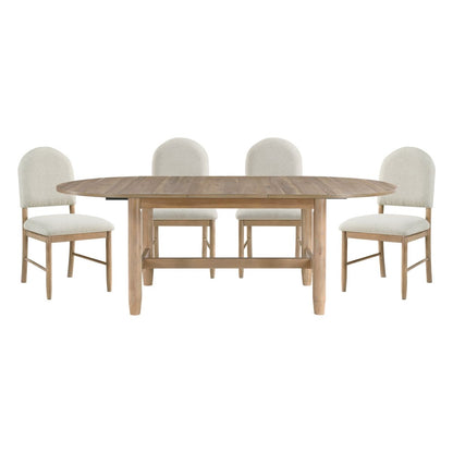 Myrna - 5 Piece Set (Table & 4 Side Chairs) - Natural