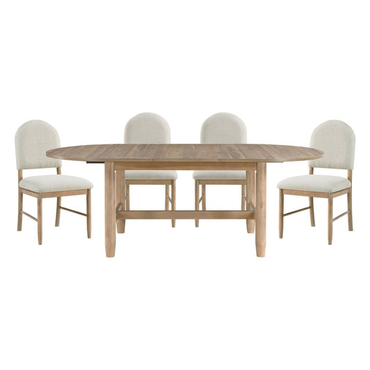 Myrna - 5 Piece Set (Table & 4 Side Chairs) - Natural