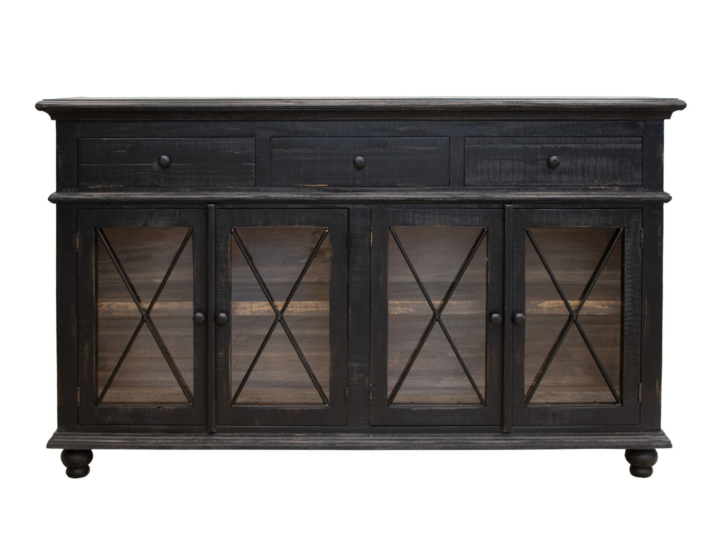 Vintage - Console / TV Stand - Antiqued Black