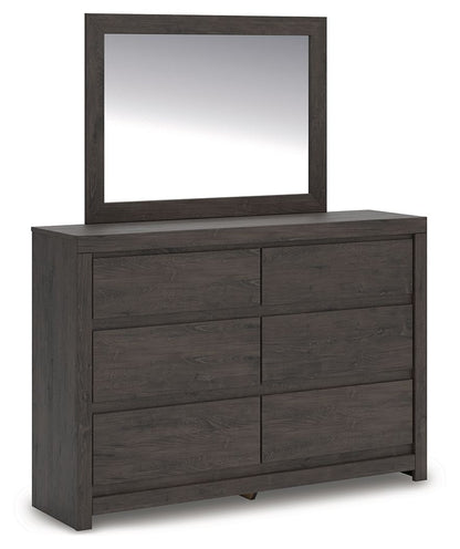 Parlayon - Dresser And Mirror - Charcoal