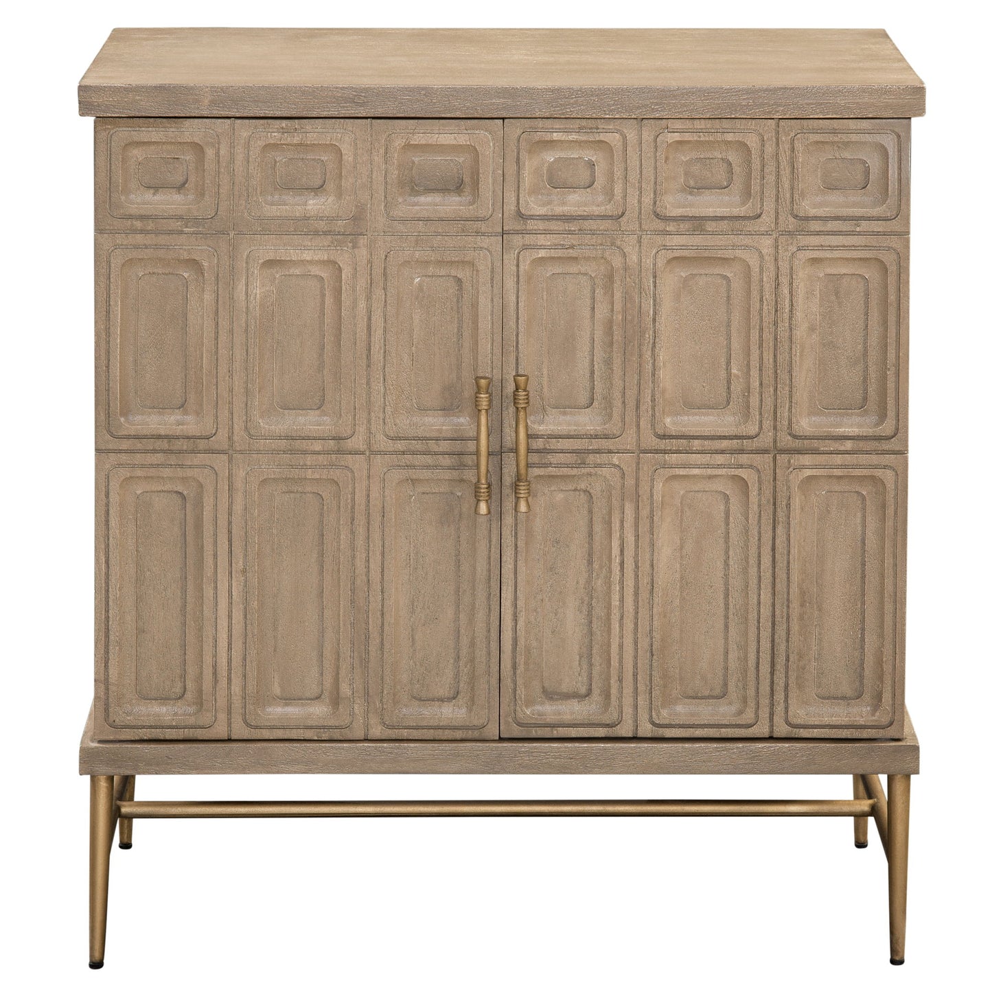 Arun - 2-Door Accent Cabinet - Light Brown