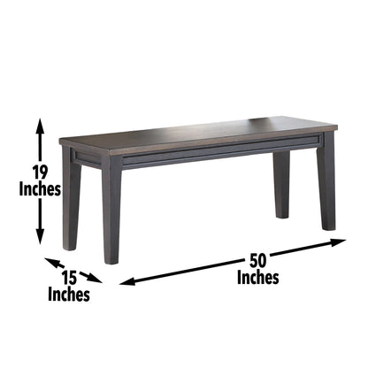 Raven - Noir Bench - Dark Brown