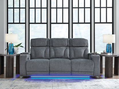 Forest Lake - Power Reclining Sofa - Steel