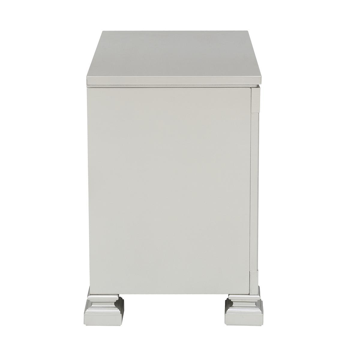 Bevelle - Nightstand - Silver