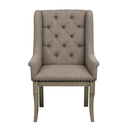 Vermillion - Arm Chair (Set of 2) - Taupe