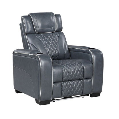 Apex - Power Reclining Chair With Power Headrest, Storage Arms With Cup Holders, Air Massage And Heat, LED Lighting And Charging Ports