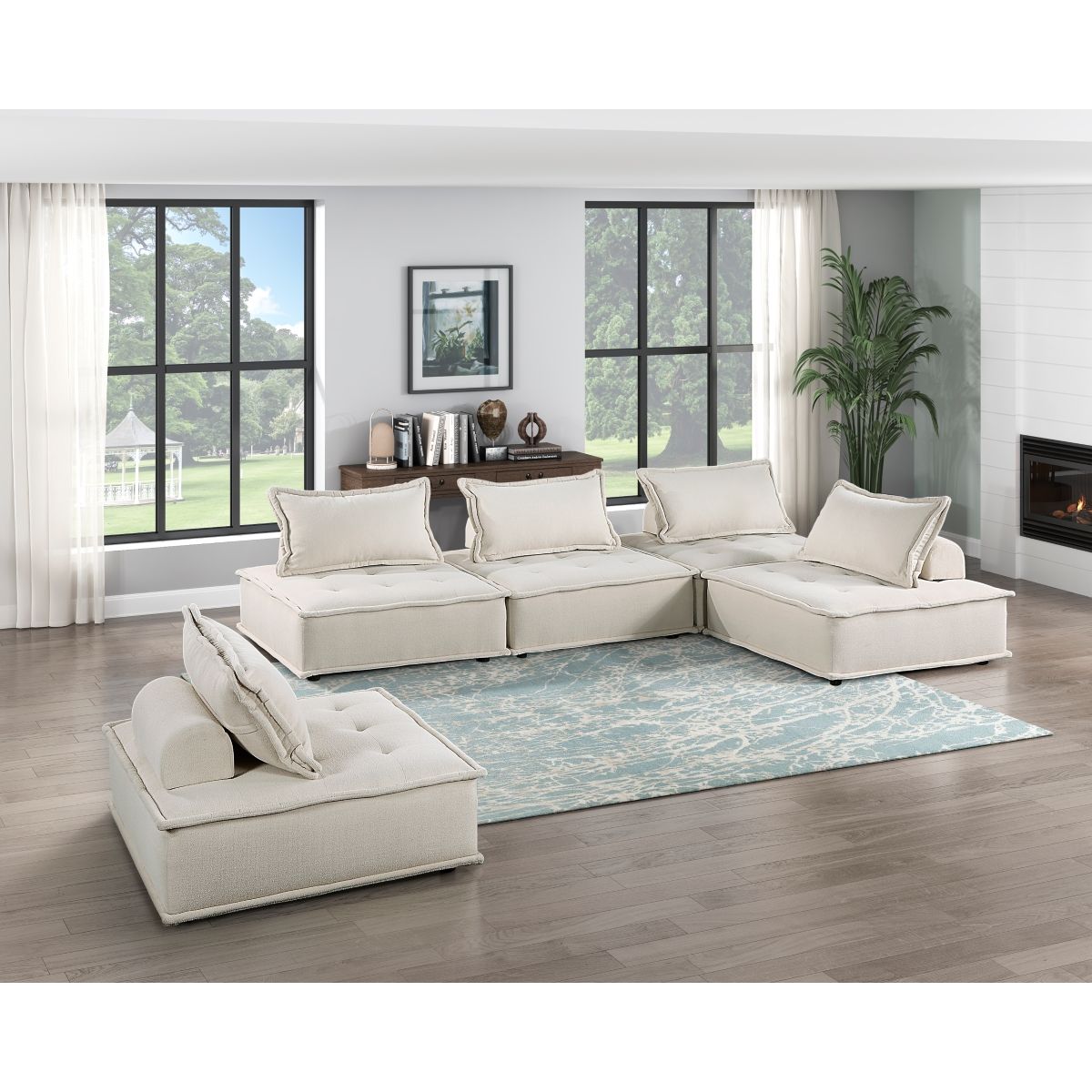 Inman - Modular Accent Chair - Beige