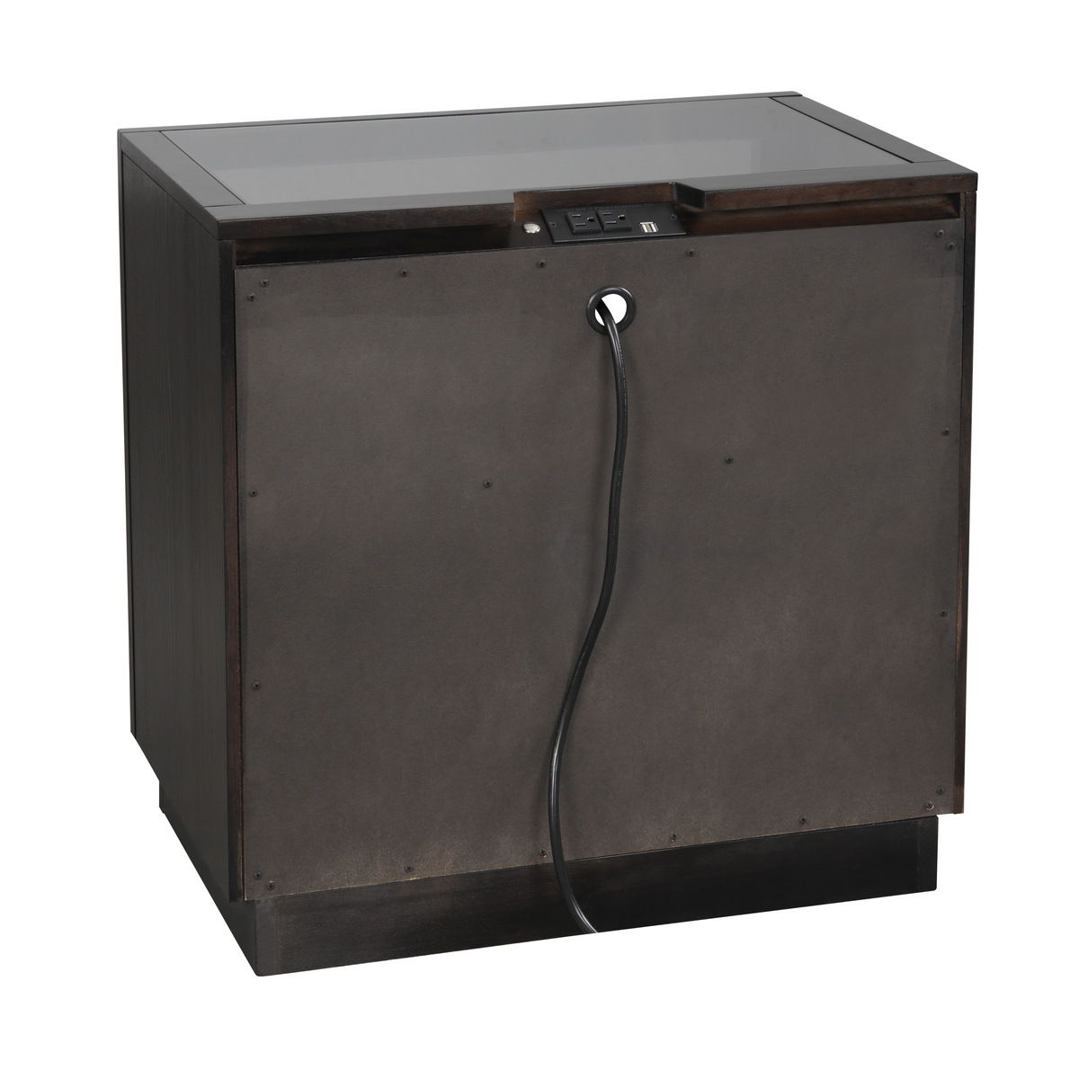Larchmont - Nightstand, LED Lighting - Dark Brown