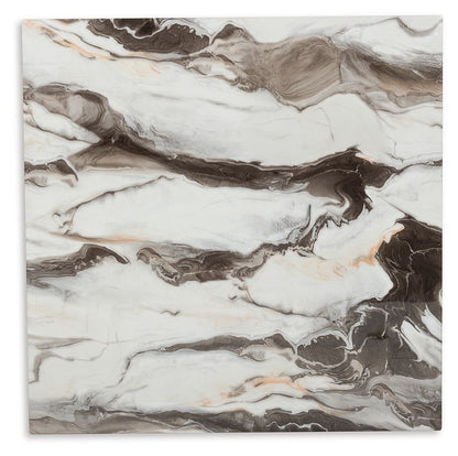 Jazmore - Square Dining Room Counter Table - Dark Brown / Beige