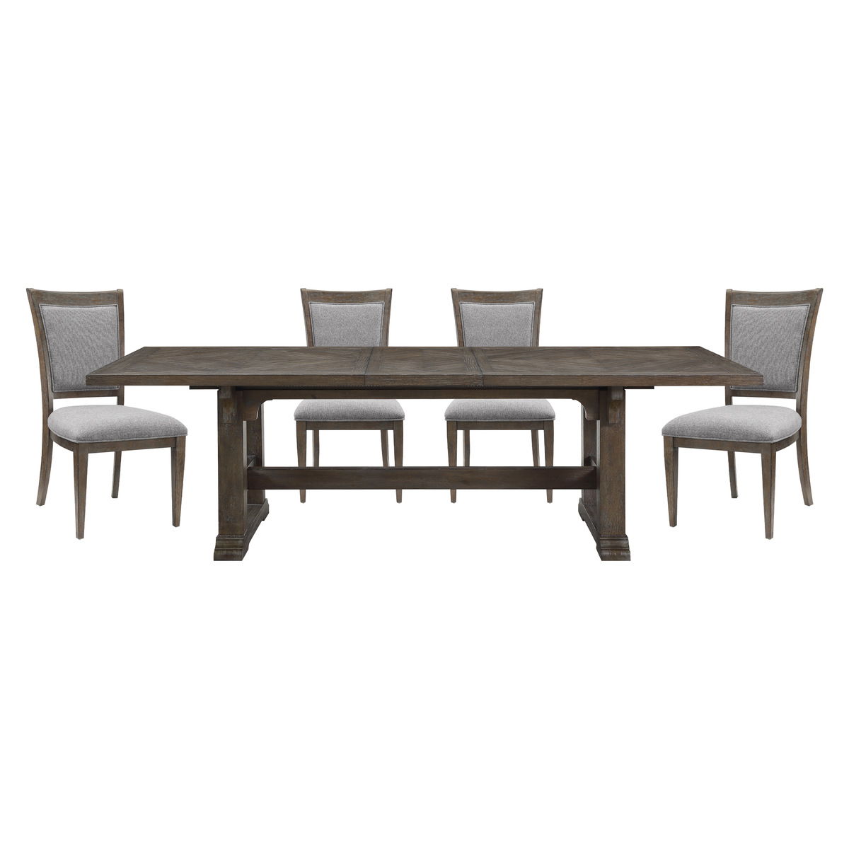Sarasota - 5 Piece Dining Room Set (Table & 4 Side Chairs) - Brown
