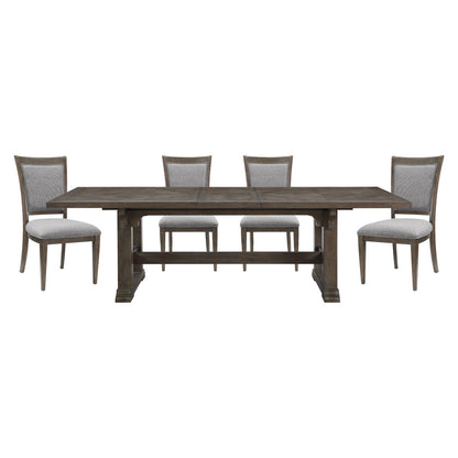 Sarasota - 5 Piece Dining Room Set (Table & 4 Side Chairs) - Brown