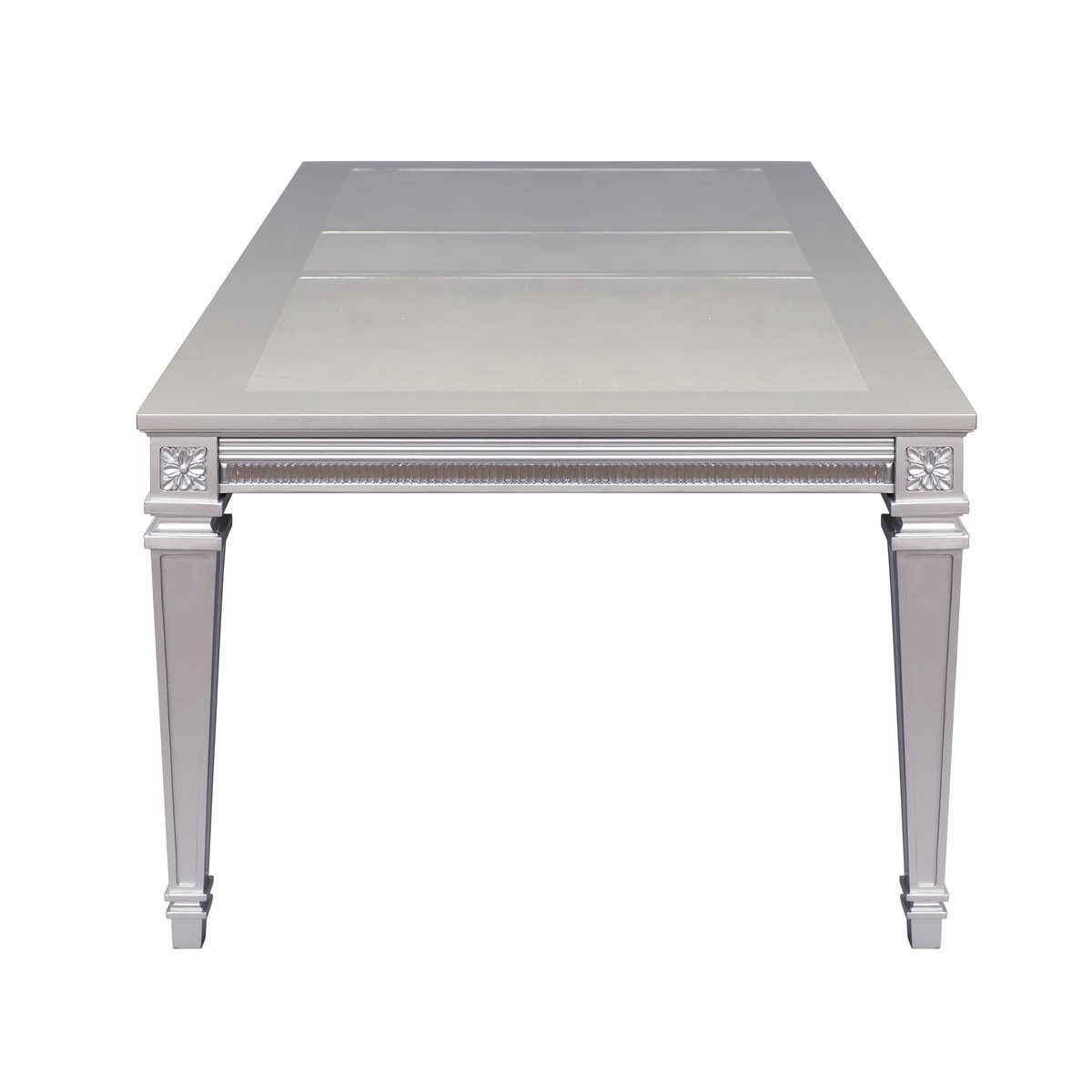 Bevelle - 5 Piece Dining Room Set (Table & 4 Side Chairs) - Pearl Silver / Gray