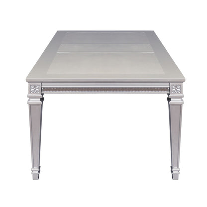 Bevelle - 5 Piece Dining Room Set (Table & 4 Side Chairs) - Pearl Silver / Gray
