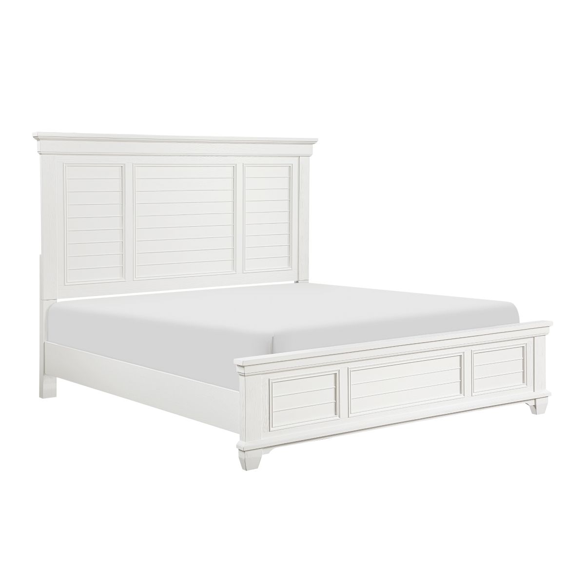 Mackinac - 4 Piece Bedroom Set (Queen Bed, Nightstand, Dresser, Mirror) - White