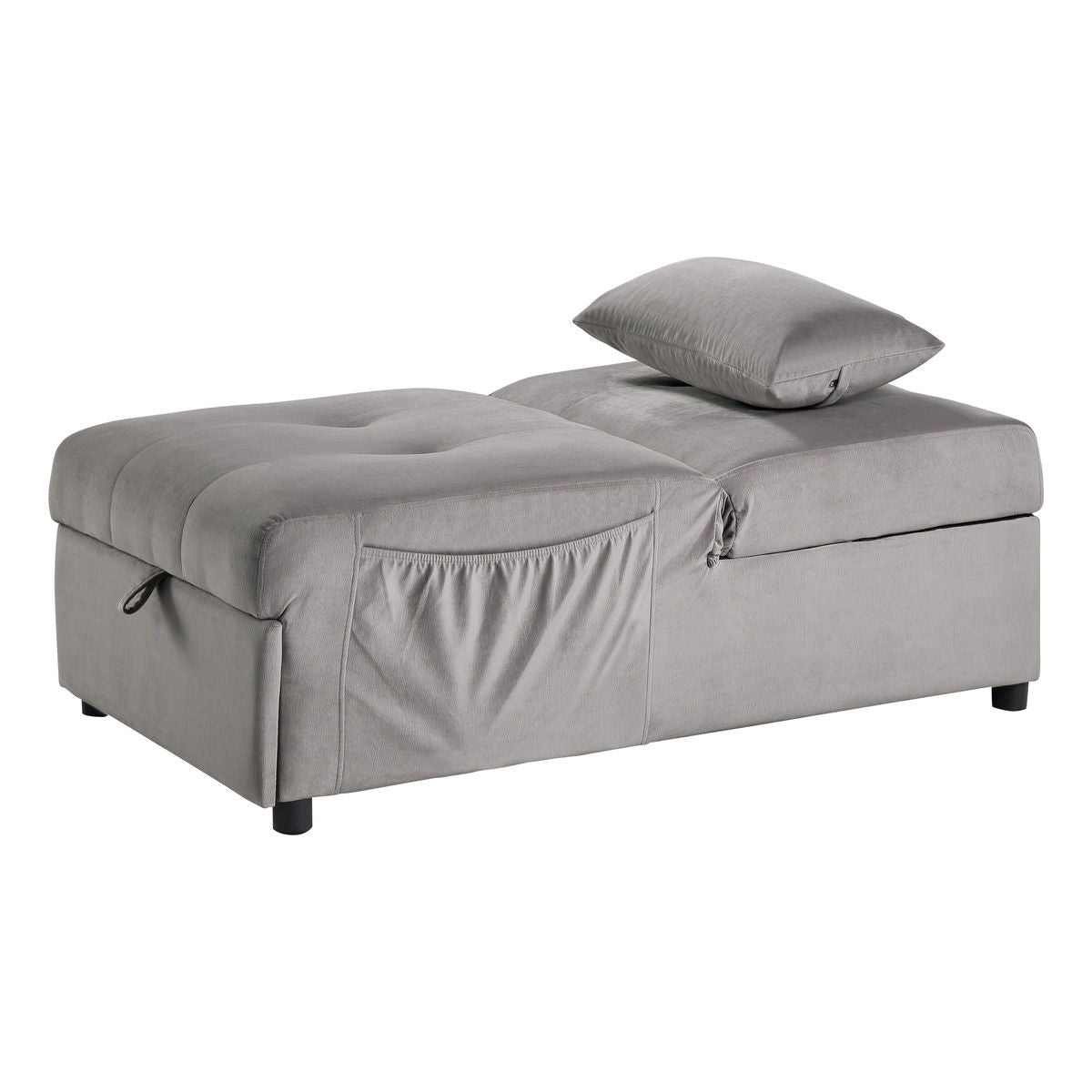 Garrell - Lift Top Storage Bench With Pull-Out Bed
