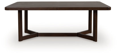 Kendamor - Rectangular Dining Room Extension Table - Dark Brown