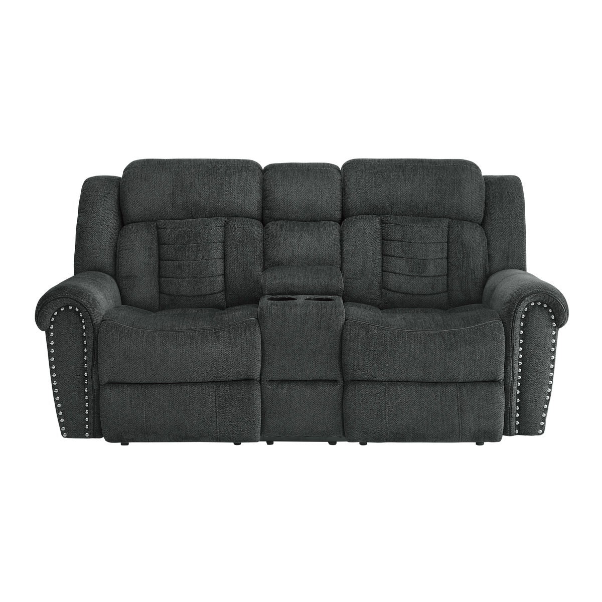 Nutmeg - Double Reclining Loveseat With Center Console