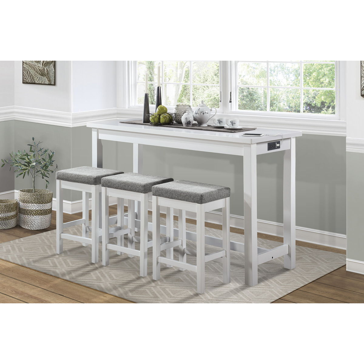 Connected - 4-Piece Pack Counter Height Set