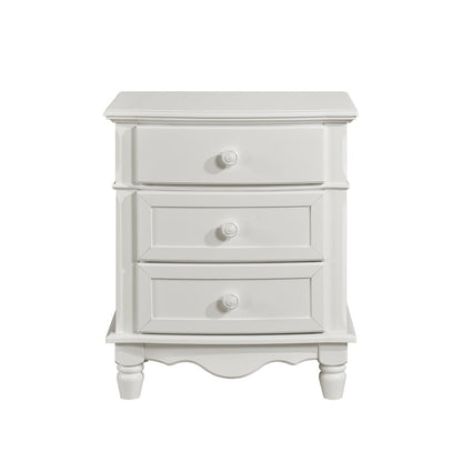 Clementine - 4 Piece Set (Twin Bed, Nightstand, Dresser, Mirror) - White