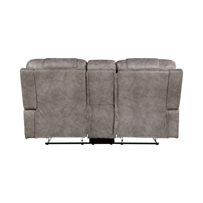 Oberon - Double Reclining Loveseat With Center Console