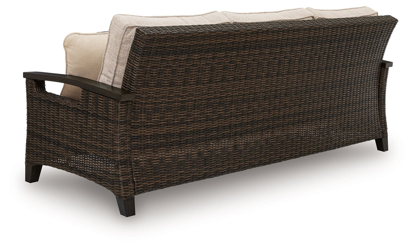 Drakes Beach - Sofa With Cushion - Dark Brown