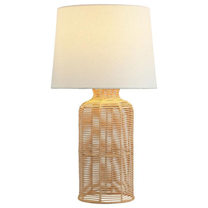 Nairobi - Empire Shade Handwoven Rattan Table Lamp - Natural
