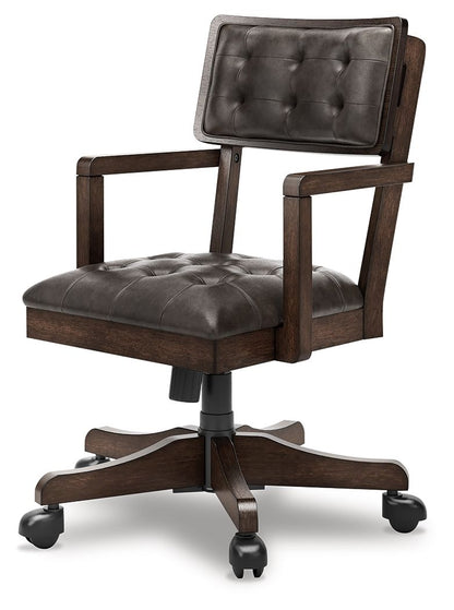 Breckington - Home Office Desk Chair - Dark Brown