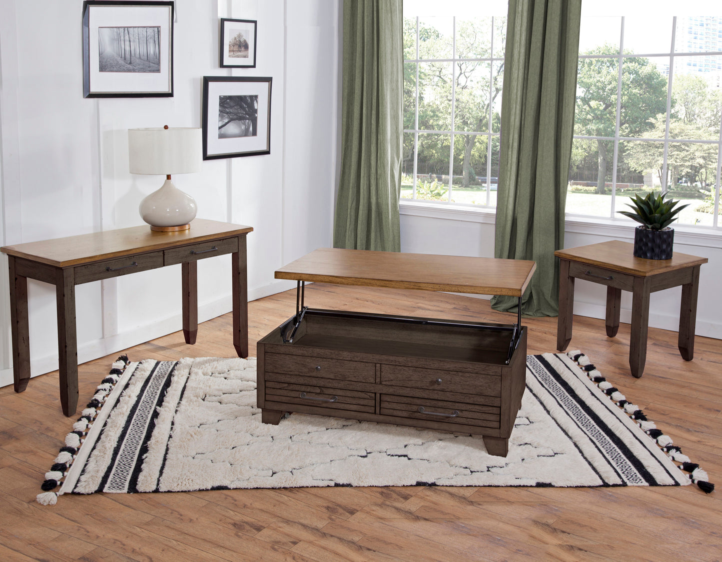 Bear Creek - Lift Top Table - Brown