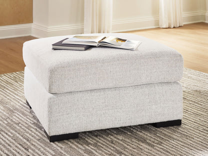 Wynncroft Manor - Oversized Accent Ottoman - Chalk