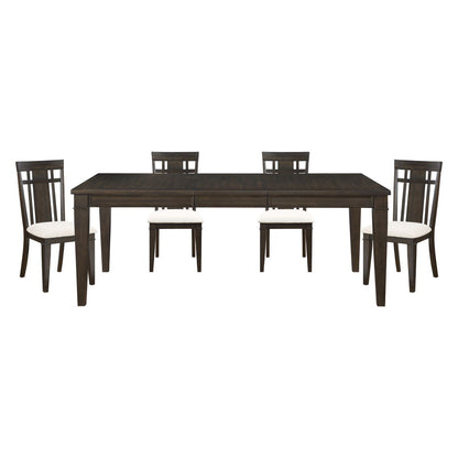 Makah - 5 Piece Dining Room Set (Table & 4 Side Chairs) - Brown