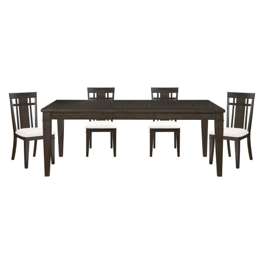 Makah - 5 Piece Dining Room Set (Table & 4 Side Chairs) - Brown
