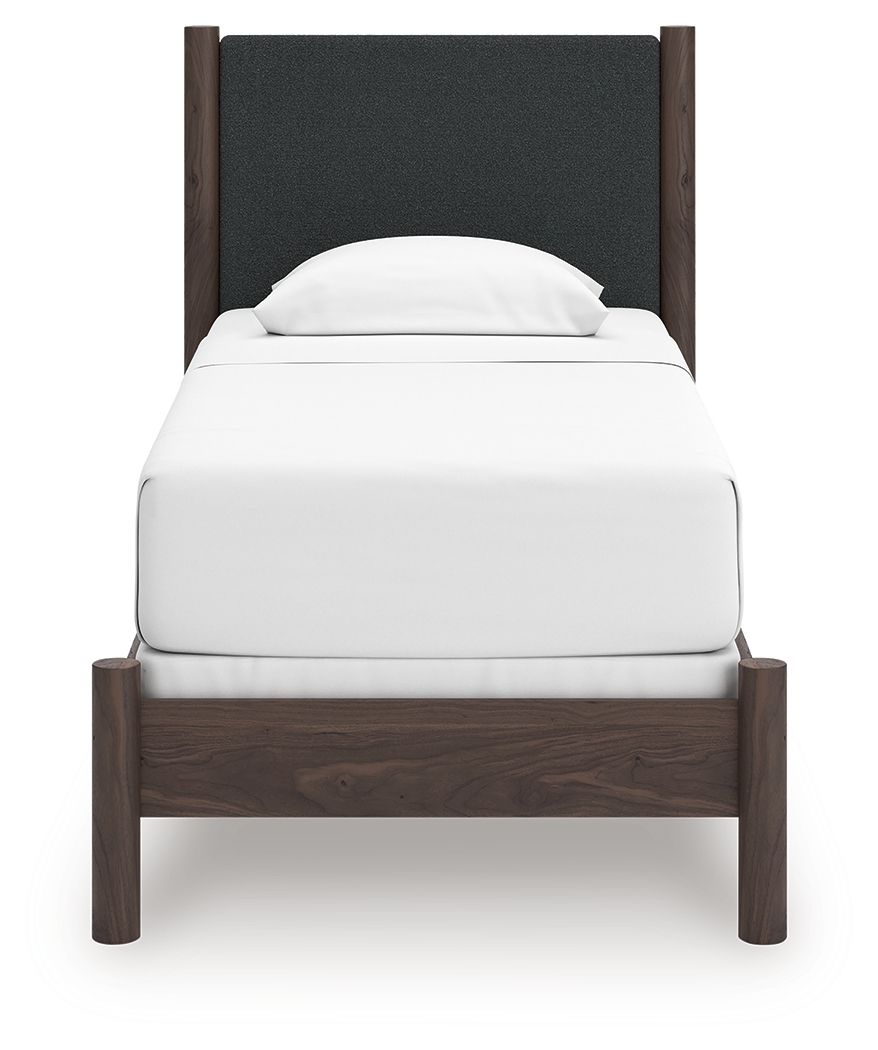 Cadmori - Upholstered Panel Bed