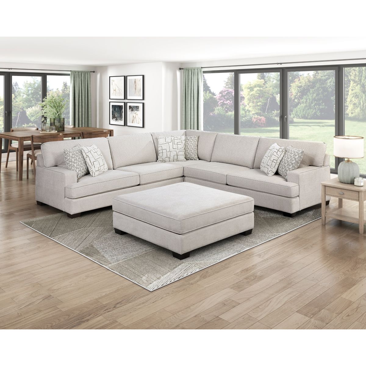 Livia - Ottoman - Beige