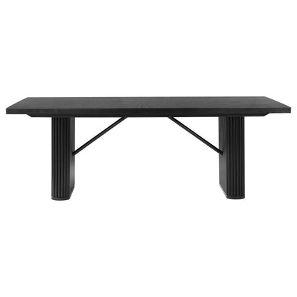 Catherine - Rectangular Wood Dining Table - Black