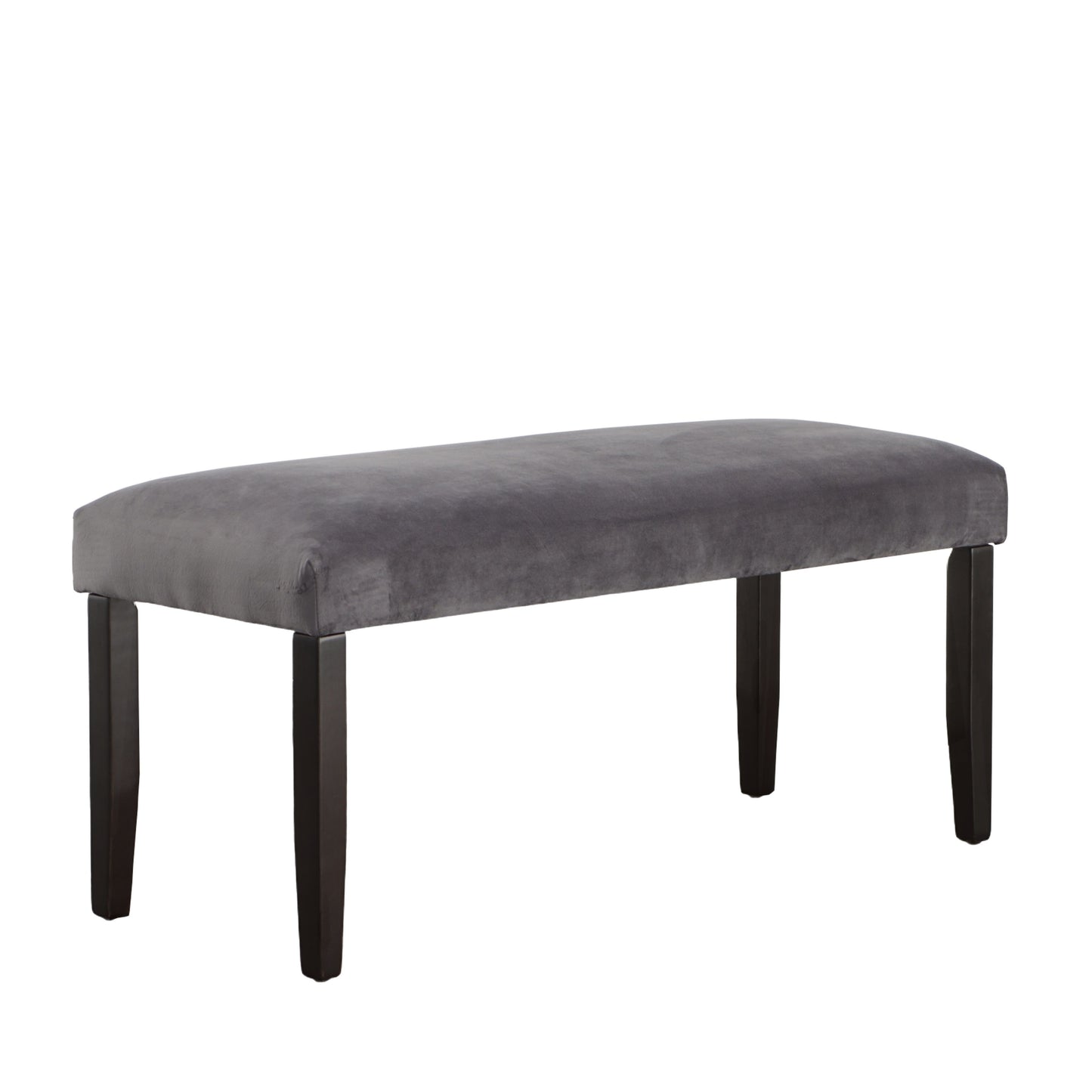 Napoli - Velvet Dining Bench - Gray