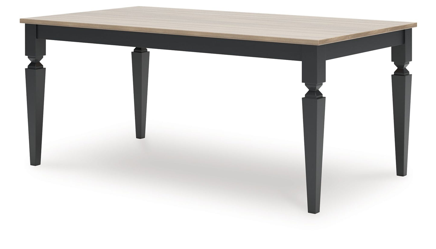 Plazaton - Rectangular Dining Room Table - Grayish Brown / Black