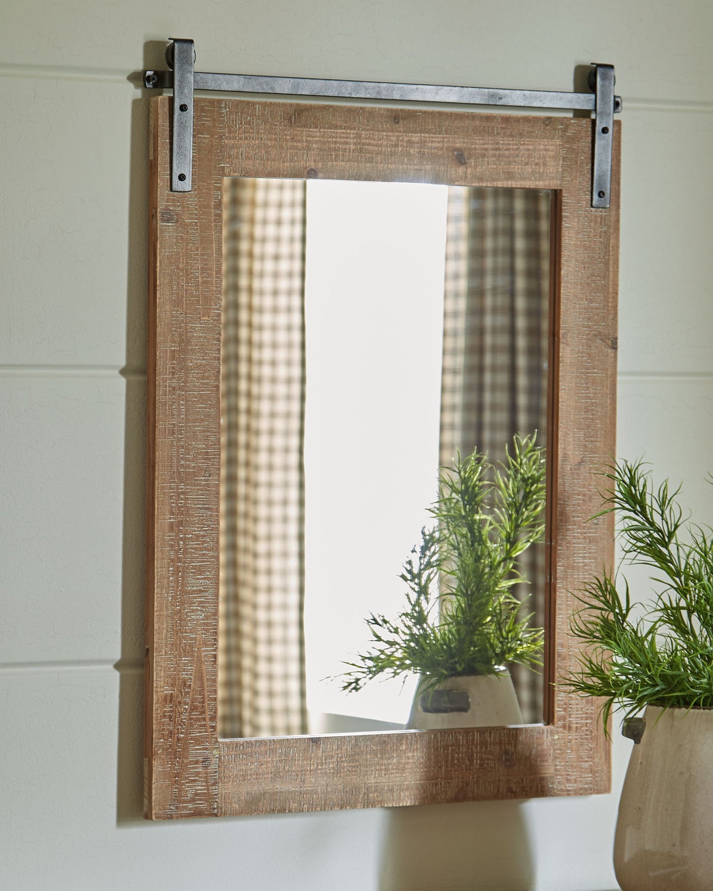 Lanie - Accent Mirror - Antique Brown