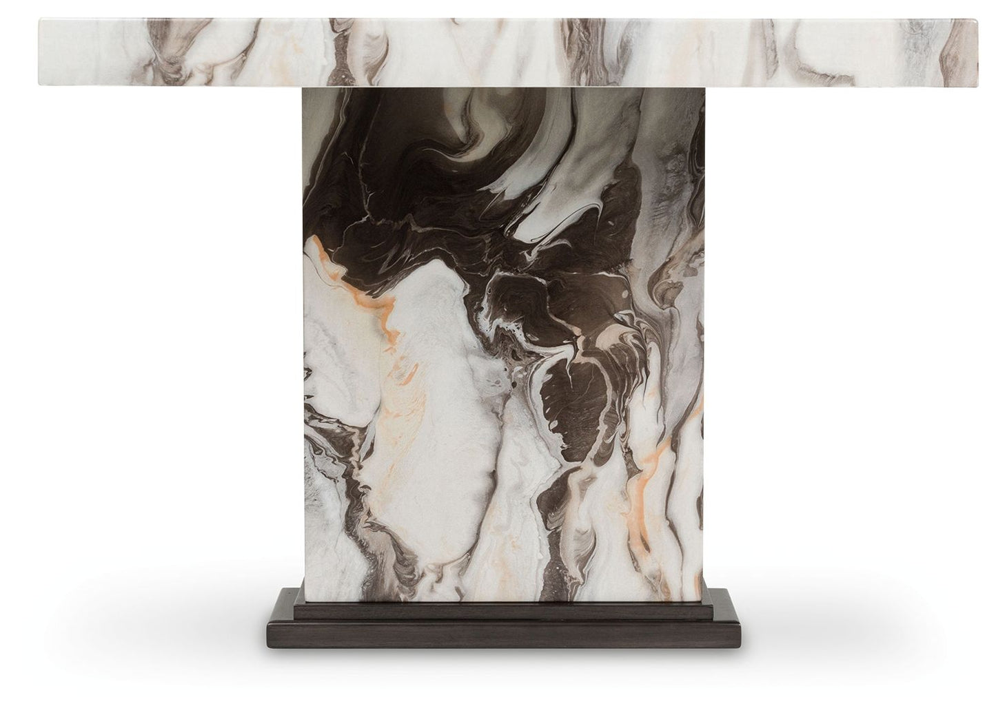 Jazmore - Dining Table - Dark Brown / Beige