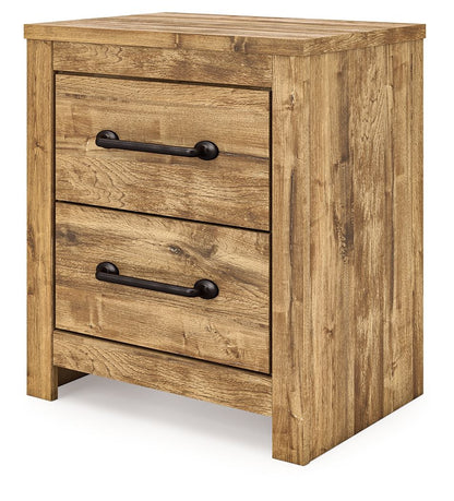 Branstony - Two Drawer Night Stand - Brown