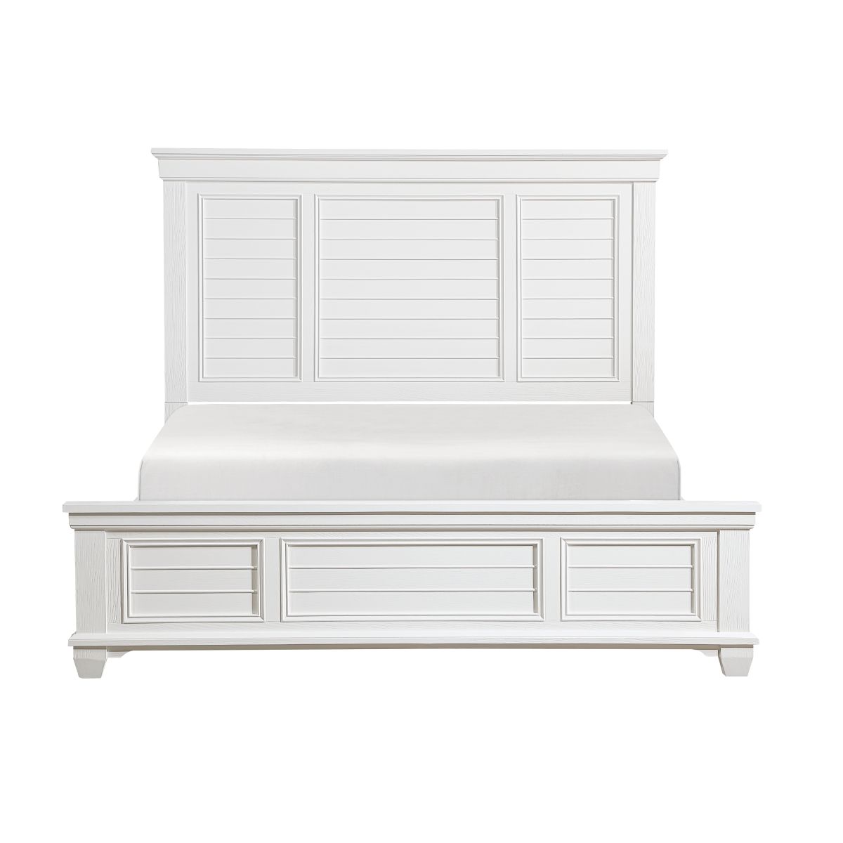 Mackinac - 4 Piece Bedroom Set (Queen Bed, Nightstand, Dresser, Mirror) - White